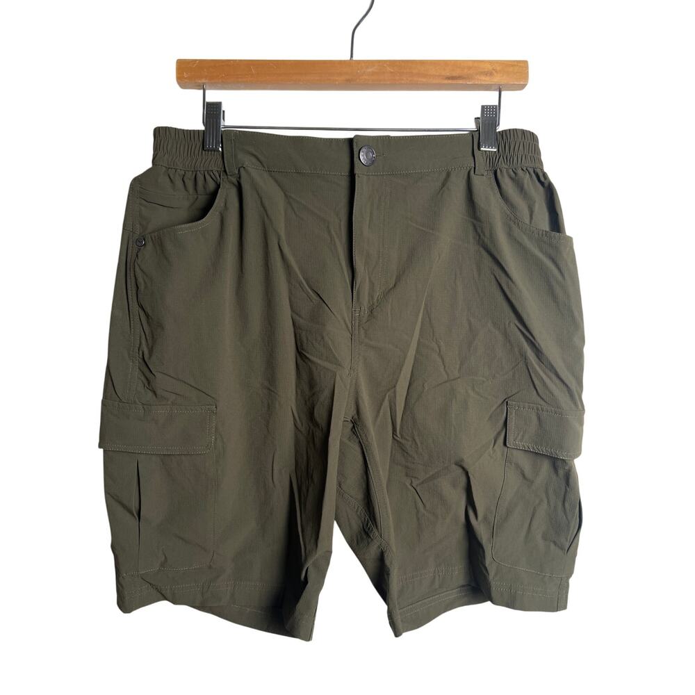 MIER Shorts Women's Size 12 Gray Nylon Stretch Cargo Lightweight Hiking Outdoor